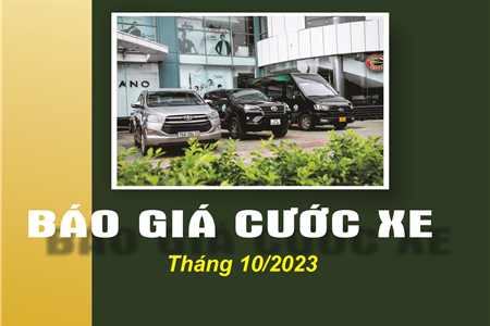 BÁO GIÁ XE CHUYẾN LEXICO THÁNG 10/2023