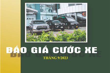 BÁO GIÁ XE CHUYẾN LEXICO THÁNG 09/2023
